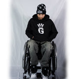 GKOR Brand: "Crowned G" Cuffed Beanie (Blk/Wht)