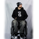 GKOR Brand: "Crowned G" Cuffed Beanie (Blk/Wht)