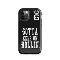 "Gotta Keep On Rollin" Tough Case for iPhone® (Blk/Wht)