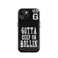 "Gotta Keep On Rollin" Tough Case for iPhone® (Blk/Wht)