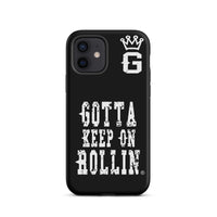 "Gotta Keep On Rollin" Tough Case for iPhone® (Blk/Wht)