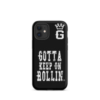 "Gotta Keep On Rollin" Tough Case for iPhone® (Blk/Wht)