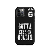 "Gotta Keep On Rollin" Tough Case for iPhone® (Blk/Wht)