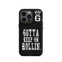 "Gotta Keep On Rollin" Tough Case for iPhone® (Blk/Wht)