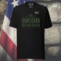 GKOR Brand: "SALUTE" Premium Adult T-shirt (Made in USA)