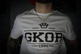GKOR Brand: "Royalty" Premium Adult T-Shirt (Wht/Blk)