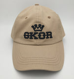 GKOR Brand: Premium - Dad Hat - "Royalty" (Sand/Blk)