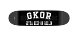 GKOR Brand: "Blood, Sweat & Tears University" Skateboard Deck (SWEAT)