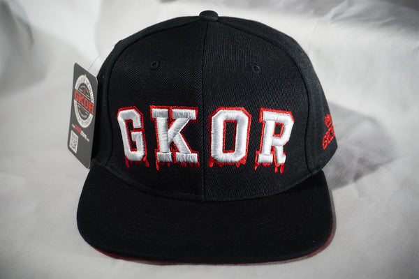 GKOR Brand: "Blood, Sweat & Tears University"  Snapback Hat (Blood)